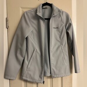 Columbia Gray Softshell Fleece Jacket